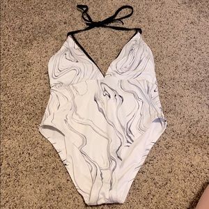 PINK marble swimsuit